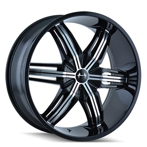 Mazzi Rush 792 Gloss Black W/ Machined Face - Part Number 792-2889B Mazzi Rush 792 Gloss Black W/ Machined Face Photo