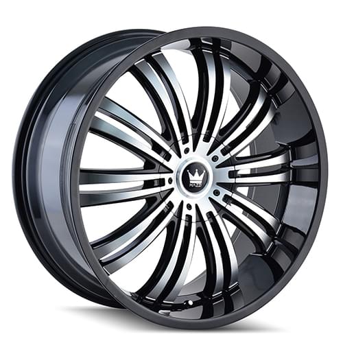 Mazzi Swank 363 Gloss Black W/ Machined Face - Part Number 363-22918B Mazzi Swank 363 Gloss Black W/ Machined Face Photo