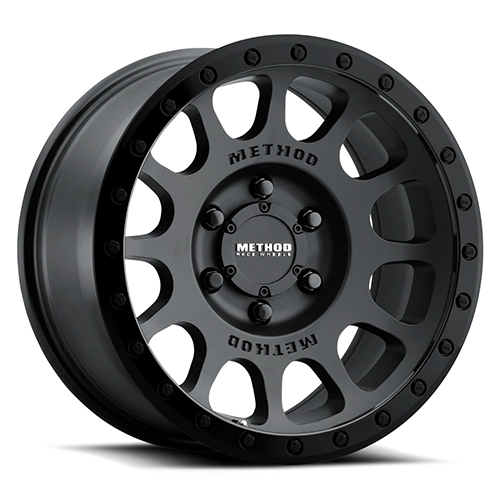 Method Race MR305 NV Matte Black W/ Gloss Black Lip - Part Number MR305890581025 Method Race MR305 NV Matte Black W/ Gloss Black Lip Photo