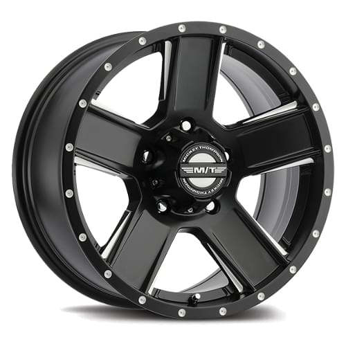 Mickey Thompson Classic SD-5 Satin Black W/ Milled Spokes - Part Number 90000030939 Mickey Thompson Classic SD-5 Satin Black W/ Milled Spokes Photo
