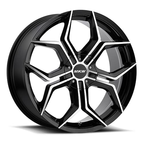MKW M121 Gloss Black W/ Machined Face - Part Number M121-2085003335B MKW M121 Gloss Black W/ Machined Face Photo