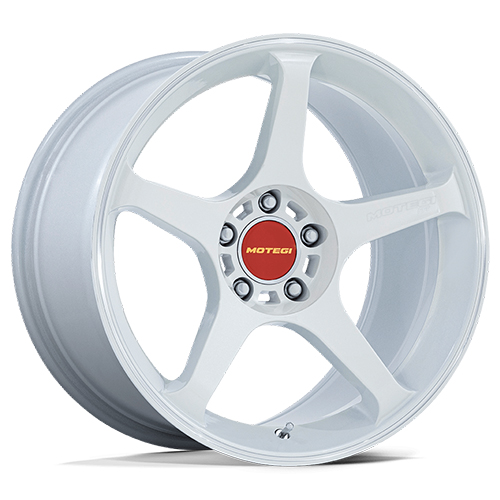 Motegi Racing MR159 Battle V Matsuri White Pearl W/ Machined Lip Stripe