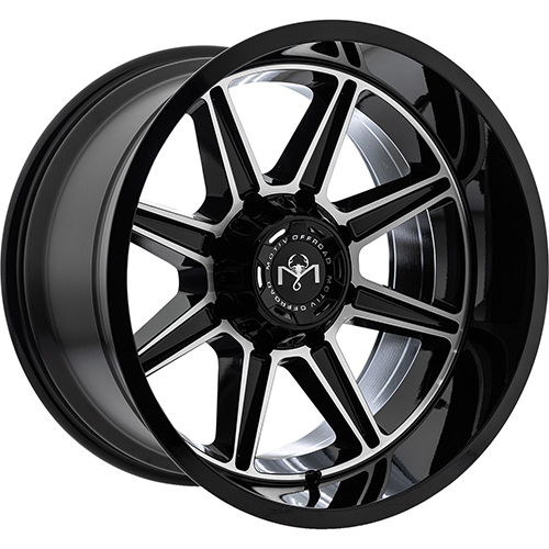 Motiv Off Road Balast 428 Gloss Black Machined Face - Part Number 428MB-2096818 Motiv Off Road Balast 428 Gloss Black Machined Face Photo