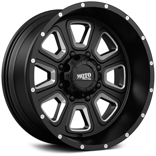 Moto Metal MO972 Gloss Black W/ Milled Spokes - Part Number MO97279055312N Moto Metal MO972 Gloss Black W/ Milled Spokes Photo
