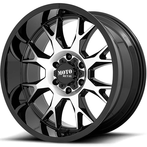 Moto Metal MO806 Gloss Black Machined - Part Number MO80629058500 Moto Metal MO806 Gloss Black Machined Photo