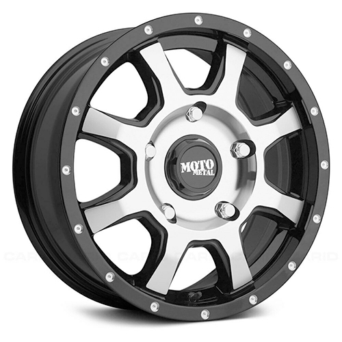 Moto Metal MO970 Gloss Black W/ Machined Face - Part Number MO97067038342 Moto Metal MO970 Gloss Black W/ Machined Face Photo