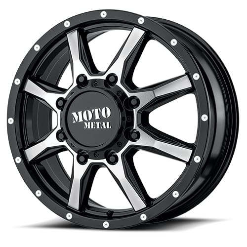 Moto Metal MO995 Gloss Black W/ Machined Face Front - Part Number MO995208803127 Moto Metal MO995 Gloss Black W/ Machined Face Front Photo