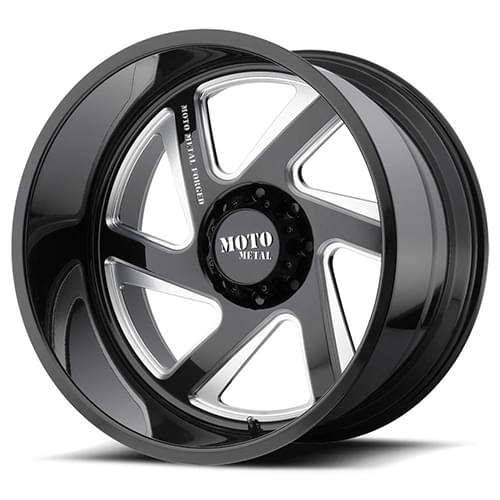 Moto Metal MO400 Gloss Black W/ Milled Spokes Right - Part Number MO40022468976NR Moto Metal MO400 Gloss Black W/ Milled Spokes Right Photo
