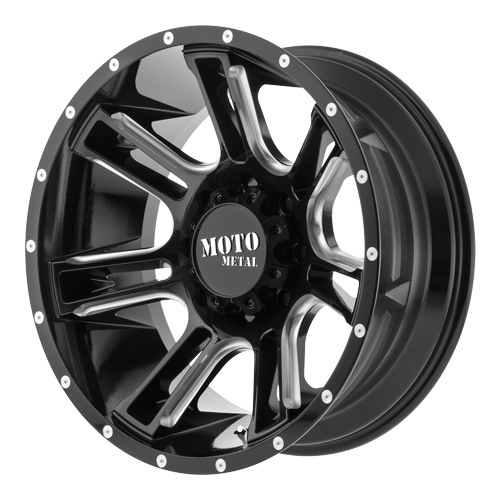 Moto Metal MO982 Gloss Black W/ Milled Spokes - Part Number MO98279050312N Moto Metal MO982 Gloss Black W/ Milled Spokes Photo