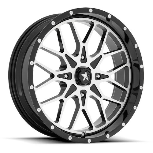 MSA Offroad M45 Gloss Black Machined - Part Number M45-024756 MSA Offroad M45 Gloss Black Machined Photo