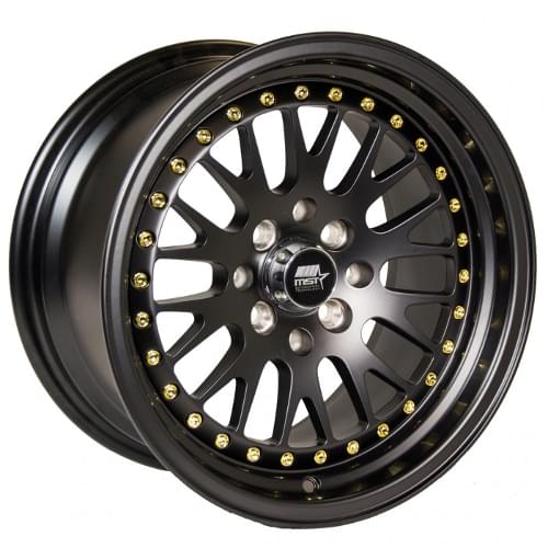 MST MT10 Matte Black W/ Gold Rivets - Part Number 10-5816-25-MBG MST MT10 Matte Black W/ Gold Rivets Photo