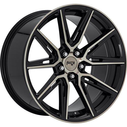 Niche Gemello M219 Gloss Black W/ Machined Face - Part Number M2192090F8+38 Niche Gemello M219 Gloss Black W/ Machined Face Photo