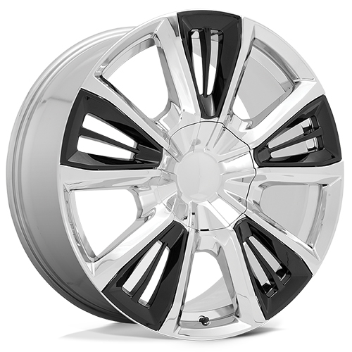 OE Performance PR212 Chrome W/ Gloss Black Accents - Part Number 212CG-2295828 OE Performance PR212 Chrome W/ Gloss Black Accents Photo