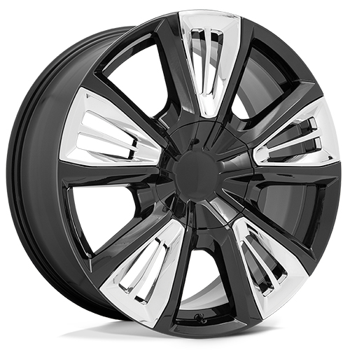 OE Performance PR212 Gloss Black W/ Chrome Accents - Part Number 212GC-2295828 OE Performance PR212 Gloss Black W/ Chrome Accents Photo