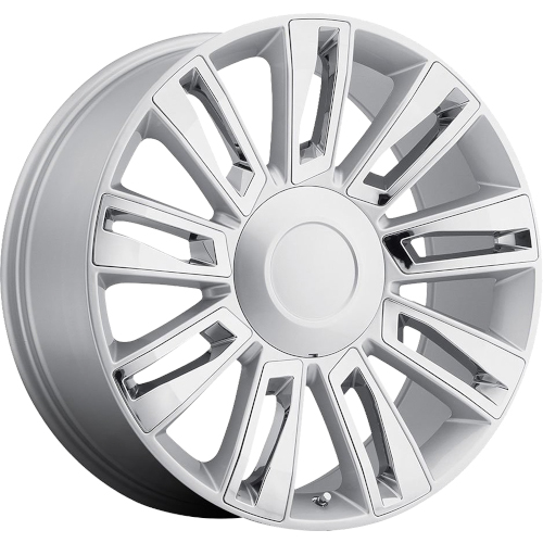 OE Revolution D-06 Full Silver With Chrome Inserts - Part Number D06-2290655+31S OE Revolution D-06 Full Silver With Chrome Inserts Photo