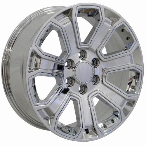 OE Revolution G-06 Hyper Silver With Chrome Inserts - Part Number G06-2610655+31HS OE Revolution G-06 Hyper Silver With Chrome Inserts Photo