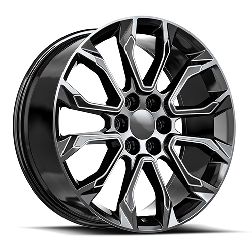 OE Revolution G-38 Gloss Black Milled - Part Number G38-2295031GBM OE Revolution G-38 Gloss Black Milled Photo