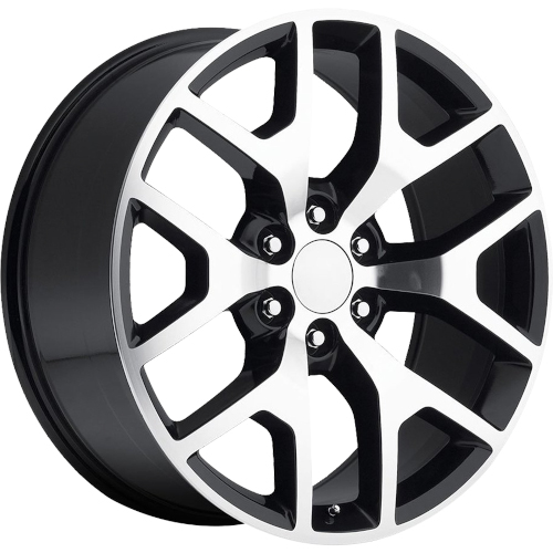 OE Revolution G-04 Gloss Black With Machined Face - Part Number G04-2610655+31GBM OE Revolution G-04 Gloss Black With Machined Face Photo