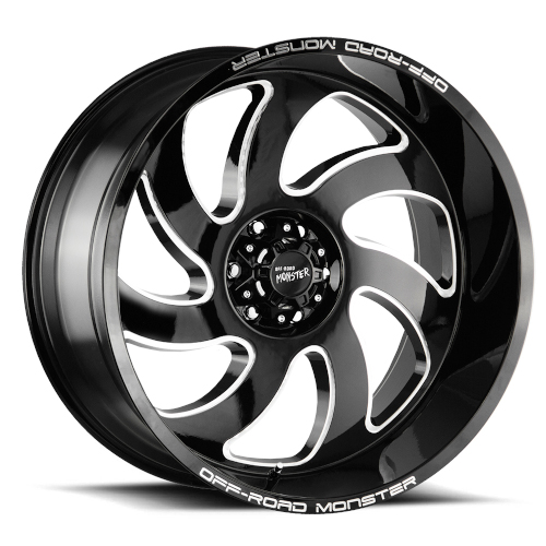 Off-Road Monster M07 Flat Black Milled - Part Number M07212639N44BML Off-Road Monster M07 Flat Black Milled Photo
