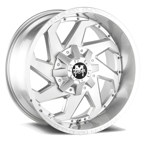 Off-Road Monster M09 Brushed Face Silver - Part Number M090514N12BFS Off-Road Monster M09 Brushed Face Silver Photo