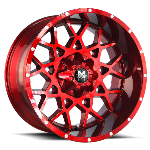 Off-Road Monster M14 Candy Red Milled - Part Number M14212607N44R Off-Road Monster M14 Candy Red Milled Photo