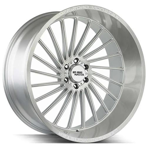 Off-Road Monster M27 Silver W/ Brushed Face - Part Number M27612639N44BFS Off-Road Monster M27 Silver W/ Brushed Face Photo