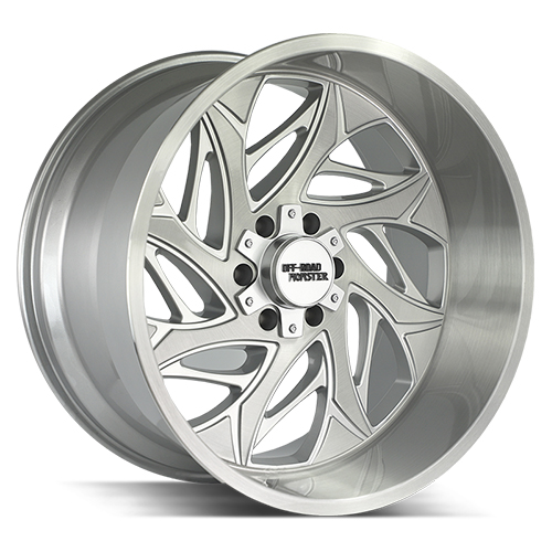 Off-Road Monster M28 Silver W/ Brushed Face - Part Number M28212870N44BFS Off-Road Monster M28 Silver W/ Brushed Face Photo