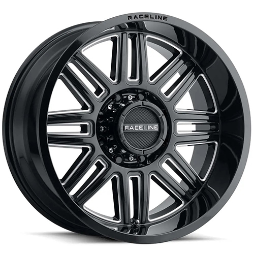 Raceline Split 948 Gloss Black Milled - Part Number 948M-21065-19 Raceline Split 948 Gloss Black Milled Photo