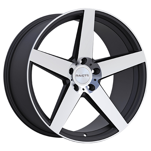 Ravetti RAV-M13 Satin Black W/ Machined Face - Part Number RAV-M13-8865FM Ravetti RAV-M13 Satin Black W/ Machined Face Photo