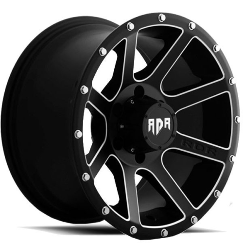 Red Dirt Road RD08 Matte Flat Black Milled