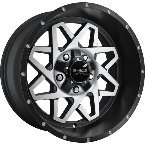 HD Offroad Gridlock Satin Black Machined - Part Number GL201056-25SBM HD Offroad Gridlock Satin Black Machined Photo
