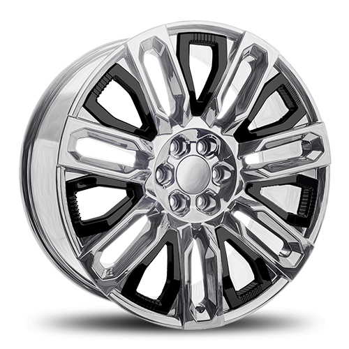 Replica 1 RP32 Chrome W/ Black Inserts - Part Number RP-322410G639+31CB Replica 1 RP32 Chrome W/ Black Inserts Photo