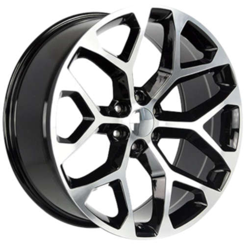 Replica Wheels 101 Gloss Black Machined