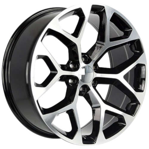 Replica Wheels 101 Gloss Black With Machined Face