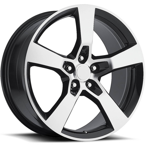 Replica Wheels 268 Black Machined