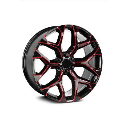 Replica Wheels 781 Gloss Black Candy Red Milled