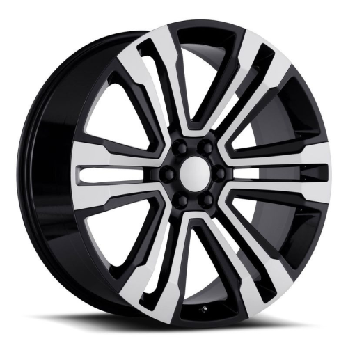 Replica Wheels 791 Gloss Black With Machined Face