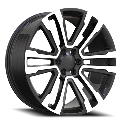 Replica Wheels Rs72 Gloss Black Machined