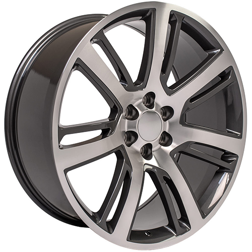 OE Wheels Cadillac Escalade CA88 Gunmetal Machined - Part Number CA88-22090-6550-31MG OE Wheels Cadillac Escalade CA88 Gunmetal Machined Photo