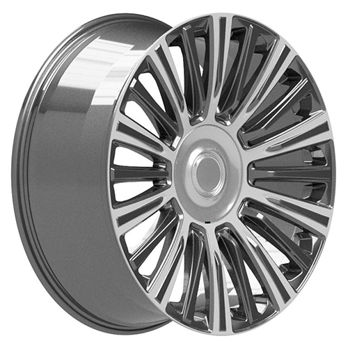 OE Wheels Cadillac Escalade CA92 Gunmetal W/ Polished Face - Part Number CA92-22090-6550-28PG OE Wheels Cadillac Escalade CA92 Gunmetal W/ Polished Face Photo