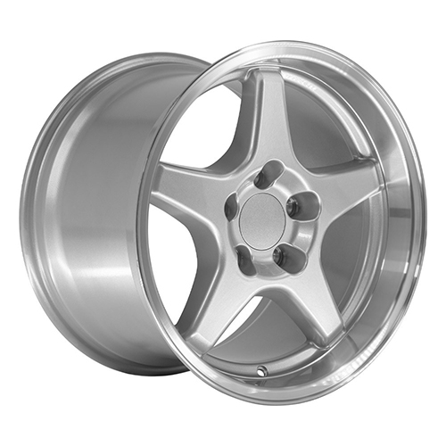 OE Wheels Chevrolet Corvette ZR1 CV01 Silver W/ Machined Lip - Part Number CV01-17110-5475-50SM OE Wheels Chevrolet Corvette ZR1 CV01 Silver W/ Machined Lip Photo