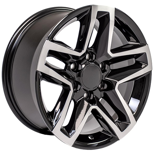 OE Wheels Chevrolet Silverado 1500 CV34B Black Machined - Part Number CV34B-18085-6550-26MB OE Wheels Chevrolet Silverado 1500 CV34B Black Machined Photo