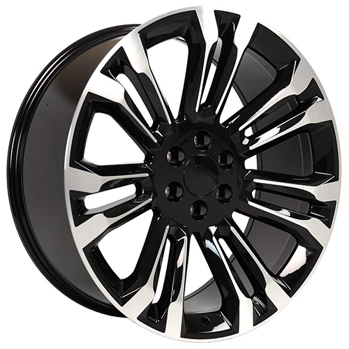 OE Wheels Chevrolet Silverado 1500 CV43 Black Machined Photo