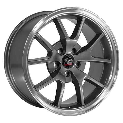 OE Wheels Ford Mustang FR500 FR05 Anthracite W/ Machined Lip - Part Number FR05B-18100-5450-22AM OE Wheels Ford Mustang FR500 FR05 Anthracite W/ Machined Lip Photo