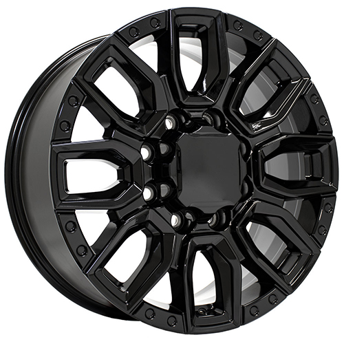 OE Wheels GMC Sierra 2500/3500 CV97B Gloss Black - Part Number CV97B-20085-8180-47B OE Wheels GMC Sierra 2500/3500 CV97B Gloss Black Photo