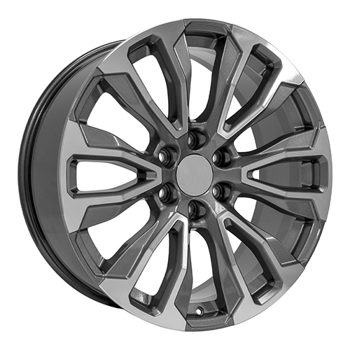 OE Wheels GMC Yukon 1500 CV30 Gunmetal Machined - Part Number CV30-22090-6550-28MG OE Wheels GMC Yukon 1500 CV30 Gunmetal Machined Photo