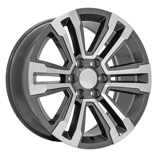 OE Wheels GMC Yukon Denali CV44 Gunmetal Machined Photo