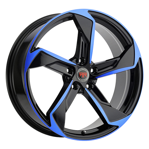 Revolution Racing RR20 Black W/ Blue Machined Spoke Accents - Part Number RR20-208514+40BB Revolution Racing RR20 Black W/ Blue Machined Spoke Accents Photo