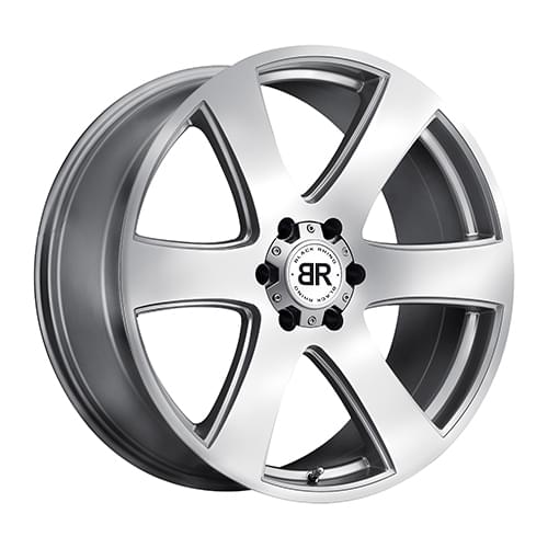 Black Rhino Haka Silver W/ Machined Face - Part Number 2085HAK456140S12 Black Rhino Haka Silver W/ Machined Face Photo