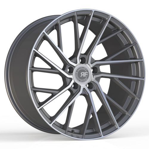 Road Force Rff2 Gunmetal Machined w/ Tinted Clear Coat